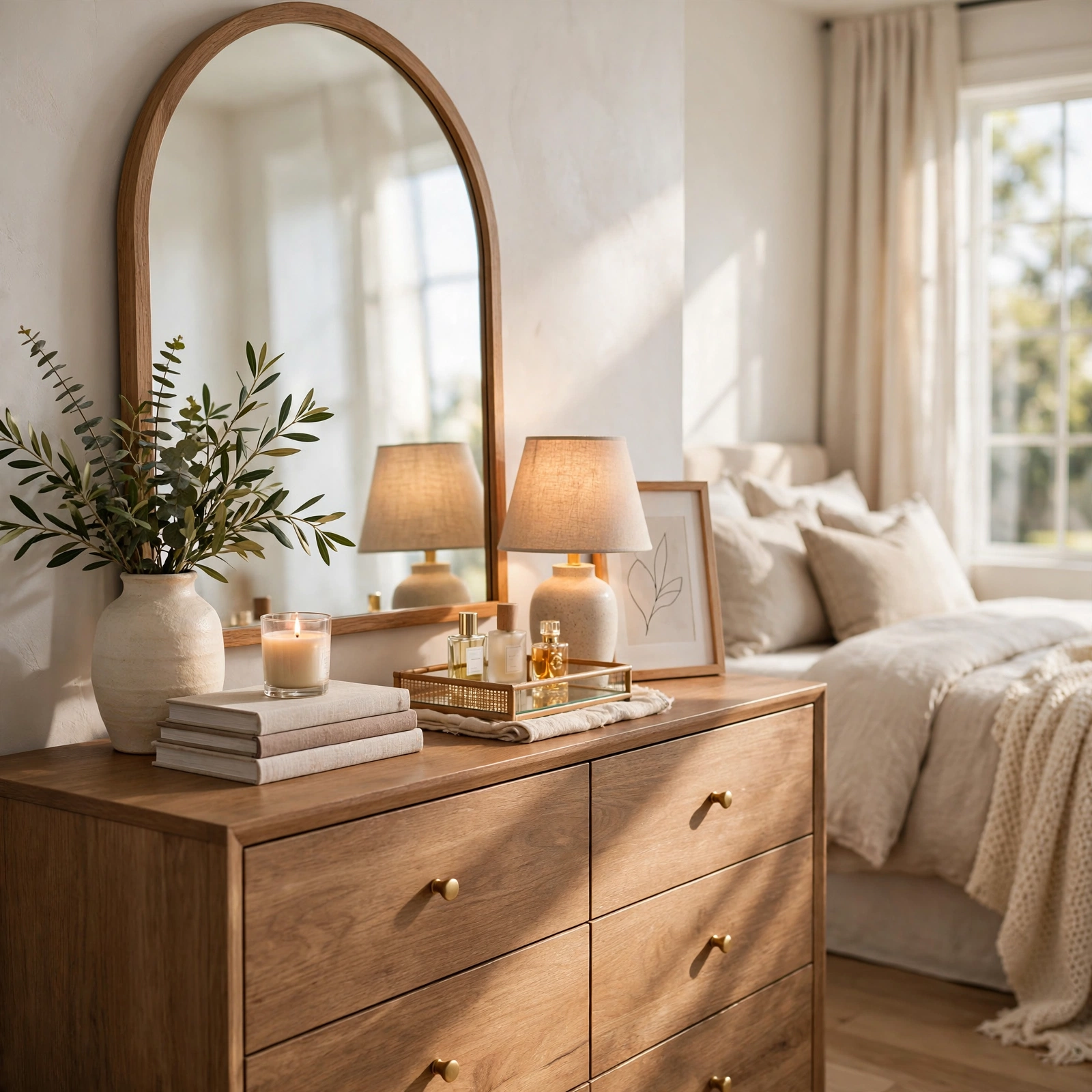 bedroom dresser decor