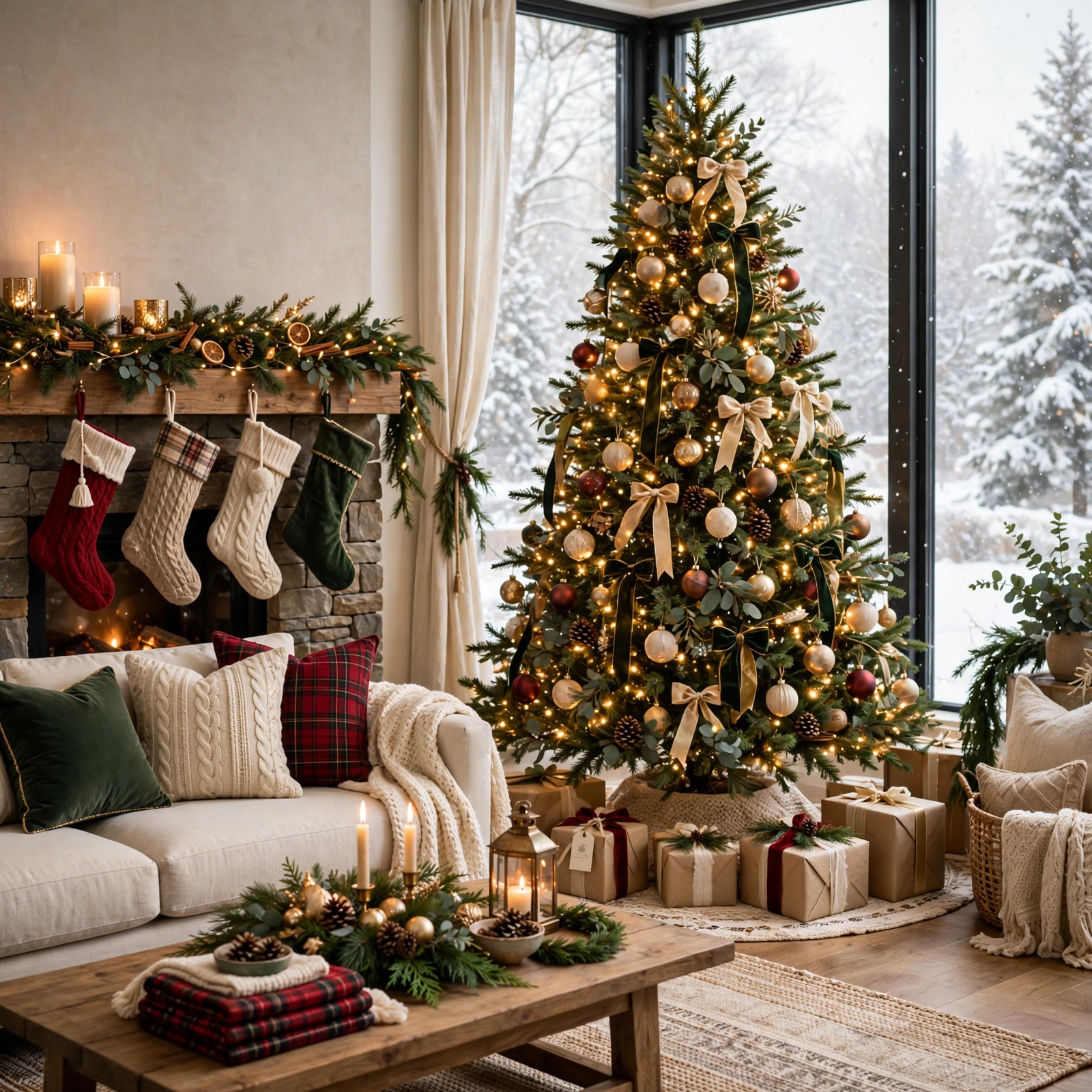 christmas decor ideas for living room