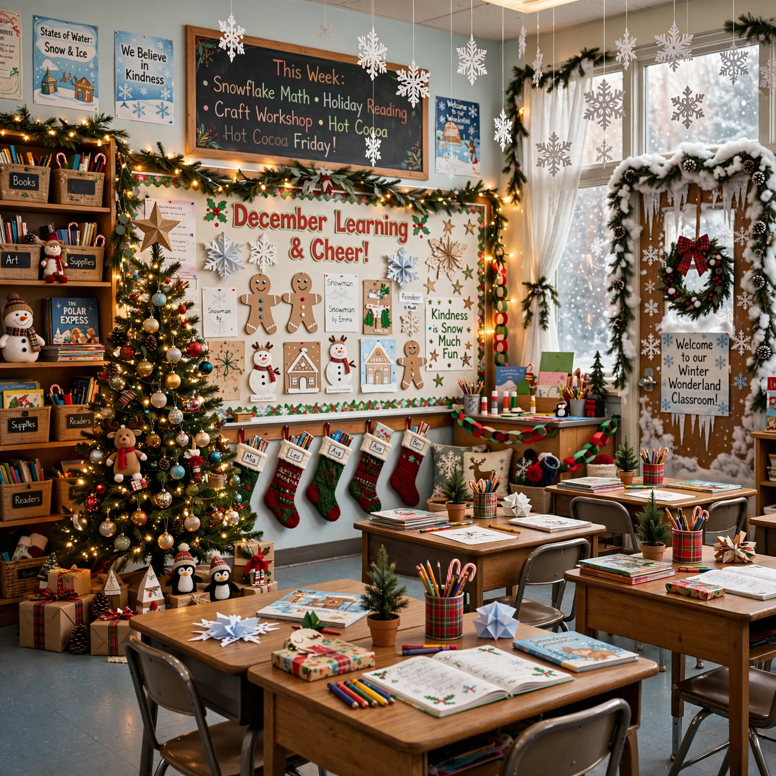 christmas decor ideas classroom