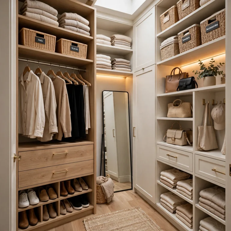 closet organization ideas small walk in