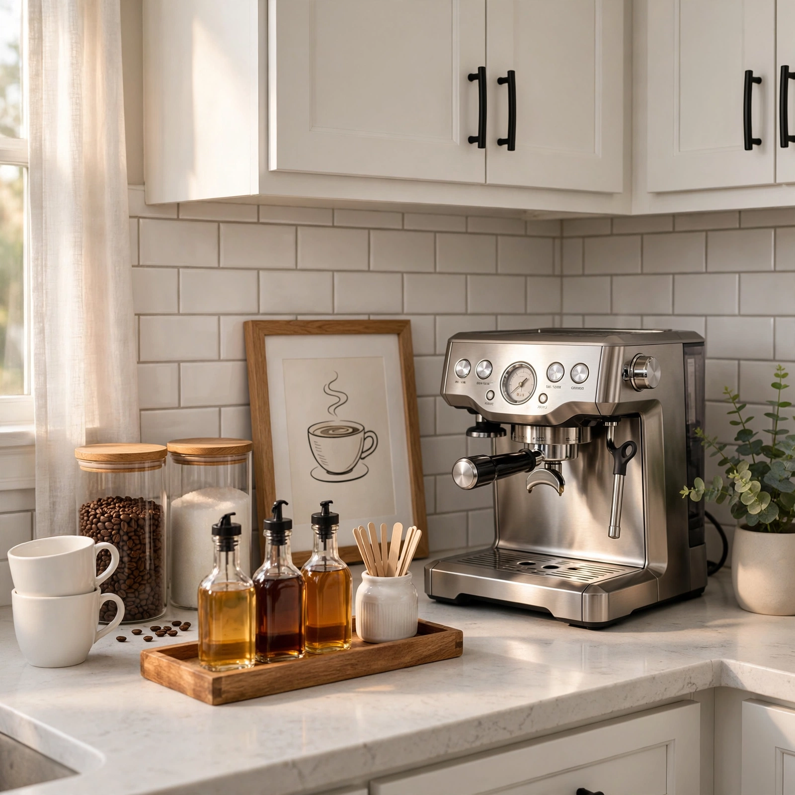 coffee bar ideas kitchen counter