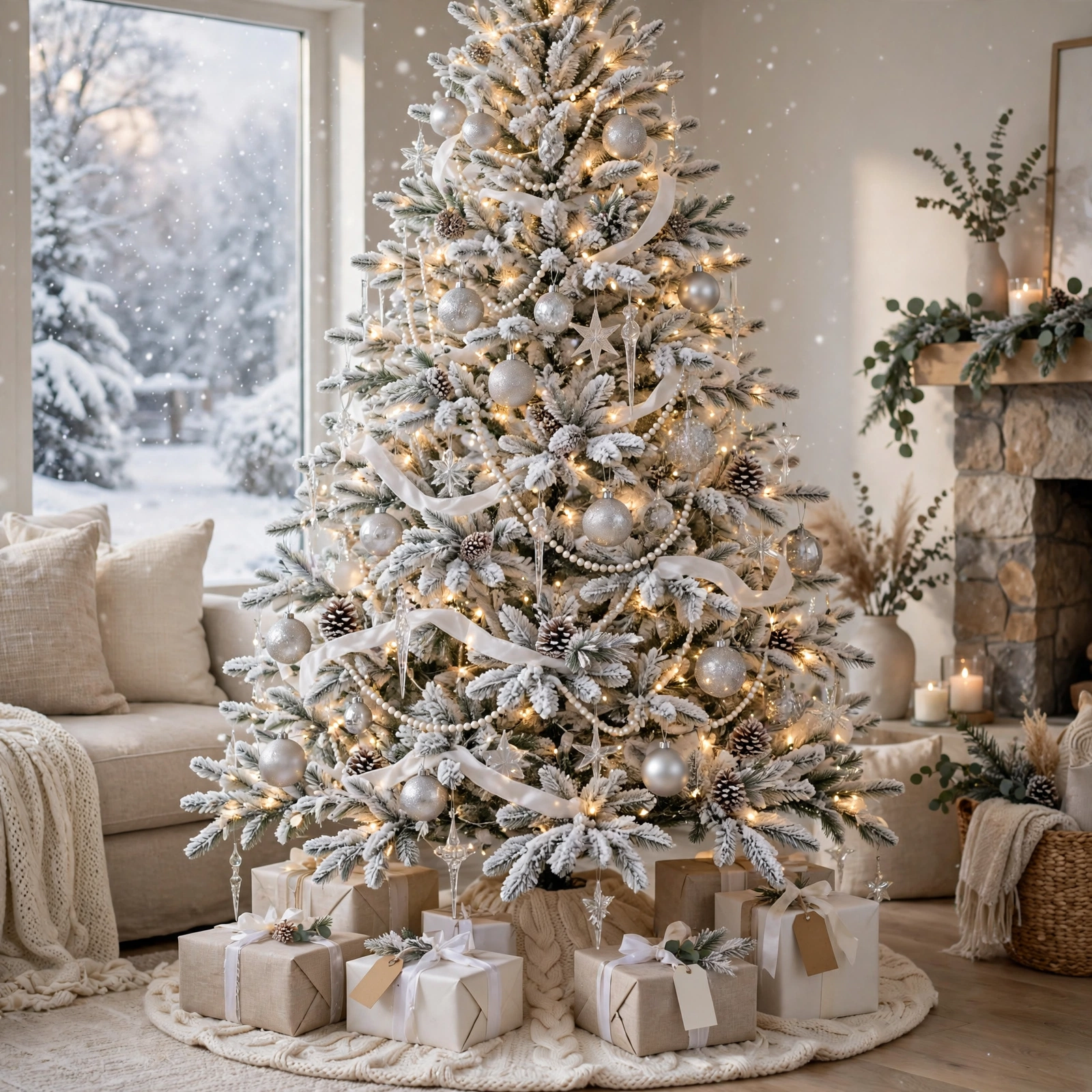 white christmas tree decorating ideas