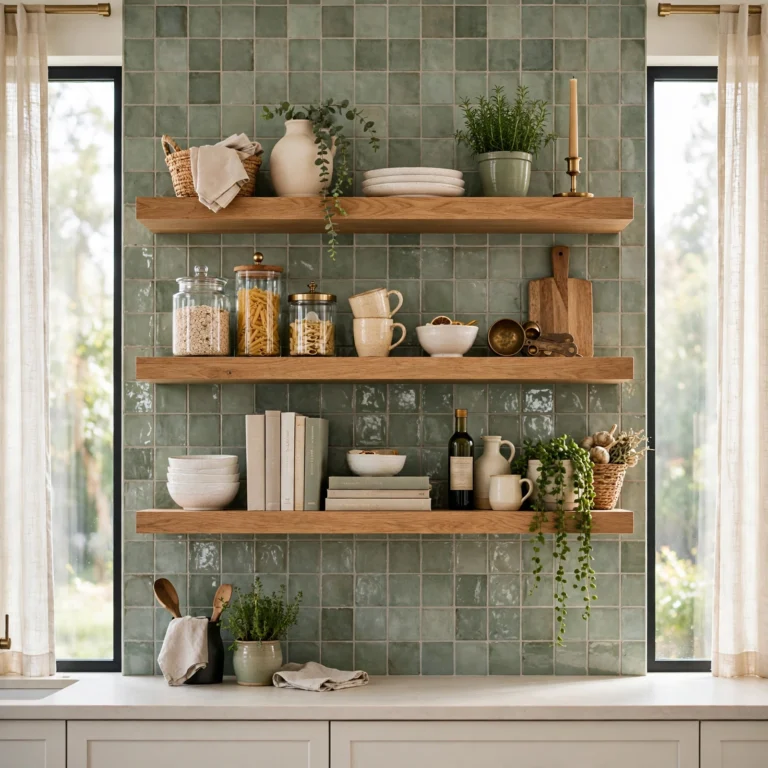 kitchen shelf decor