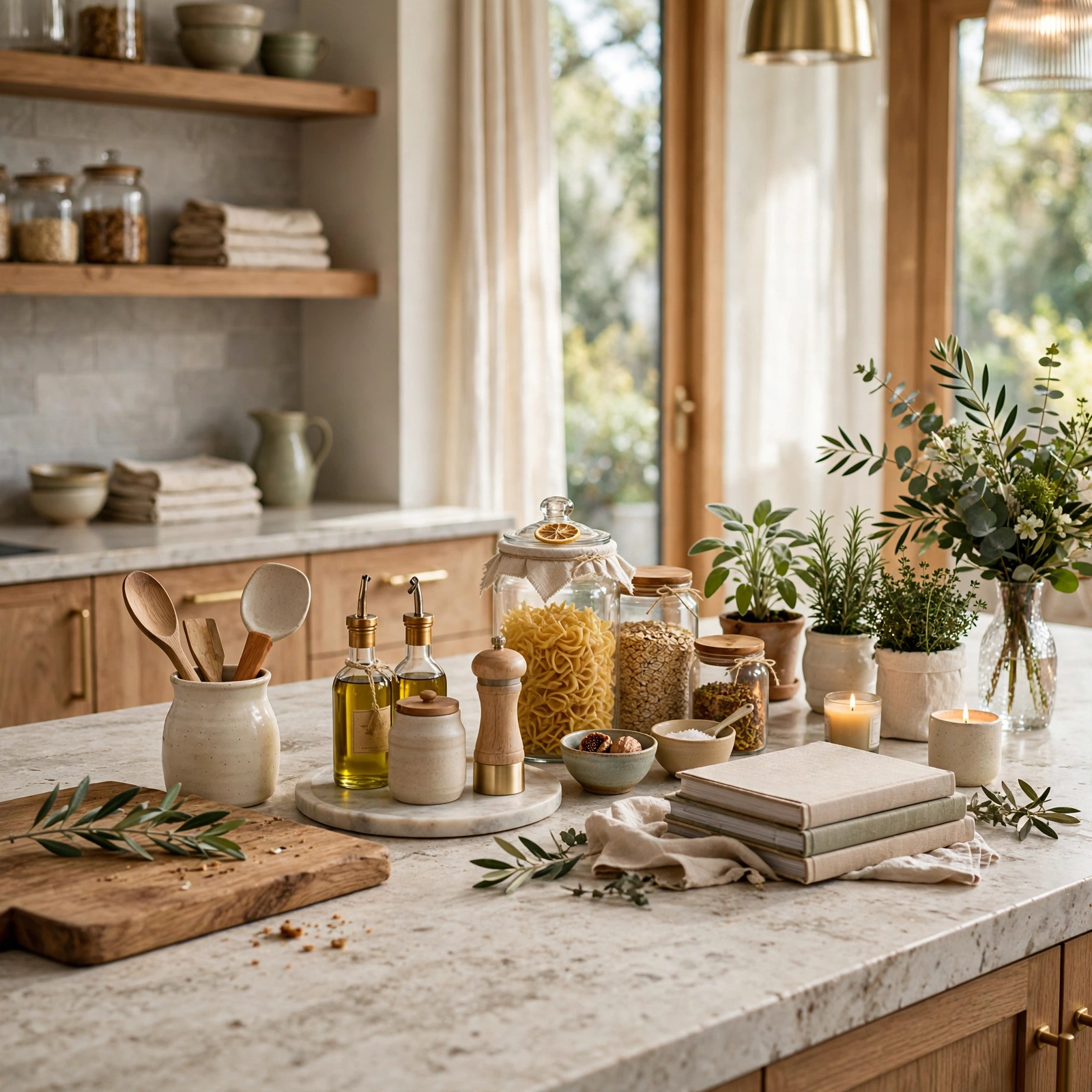 kitchen countertop decor
