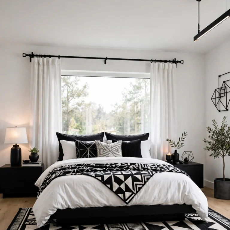 black and white bedroom ideas