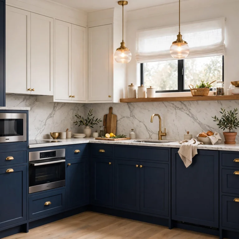 two tone kitchen cabinets