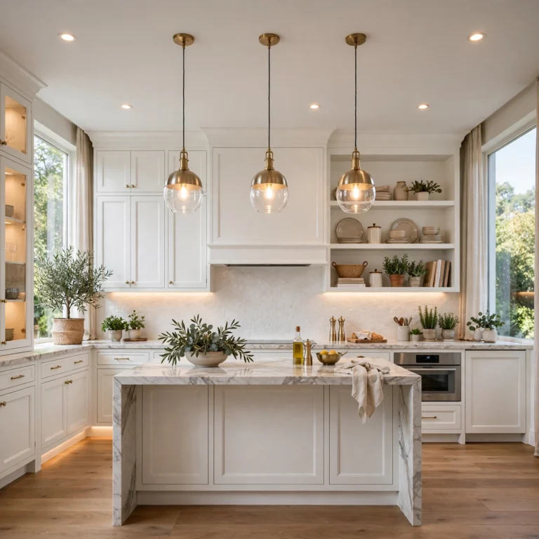 white kitchen cabinets